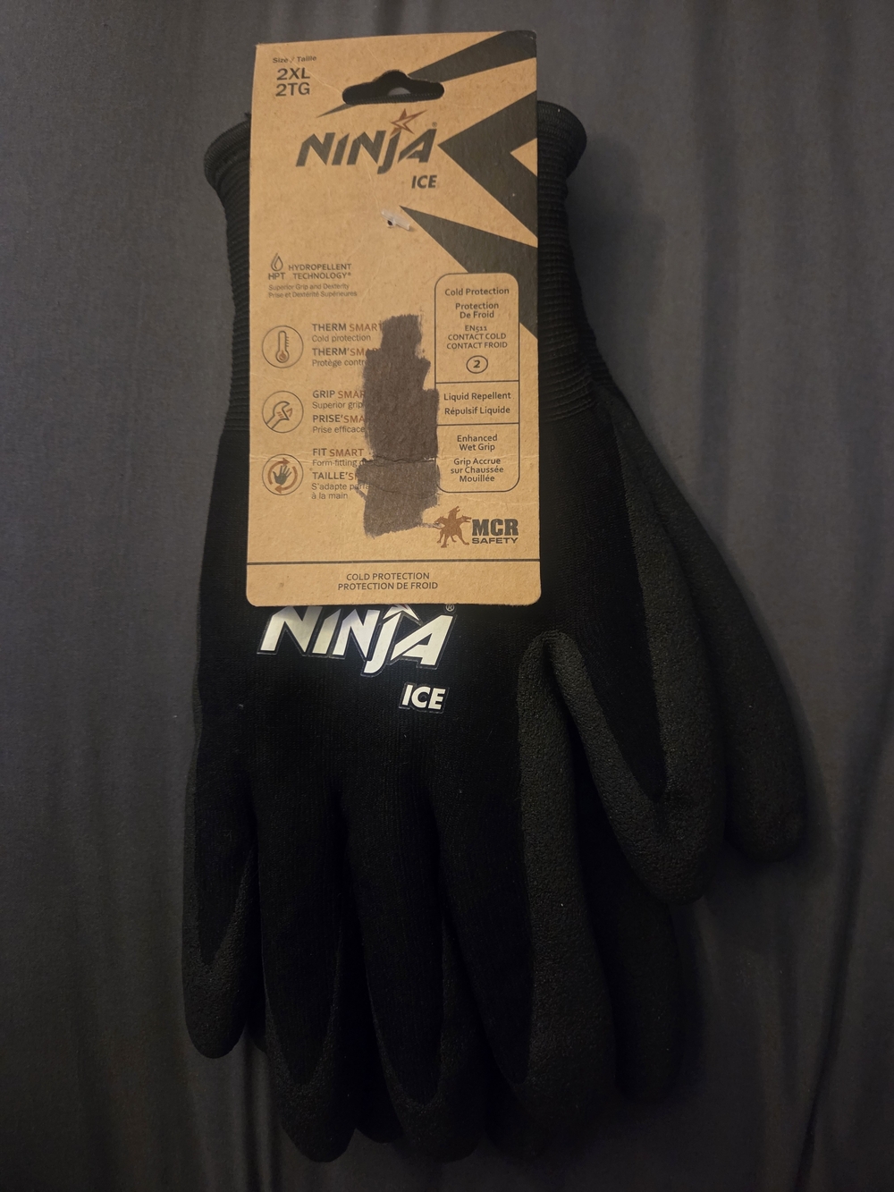 Ninja Black Ice Work Gloves
